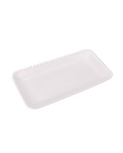 BANDEJA EXPANDIDO BLANCA ECO Nº615 (13.5*25*1.5CM) BULTO *400UNID