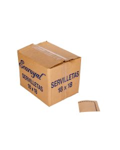 SERVILLETA GASTRONOMICA BEIGE (18*18CM) ECOROYAL ECO (TISSUE) *CAJA *0.7KG