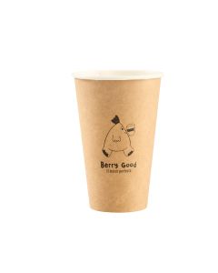 VASOS POLIPAPEL ENPOLEX KRAFT.12OZ SIMPLE PARED (355CC) *100UNID