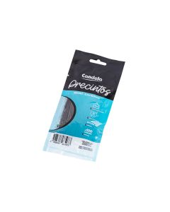 PRECINTOS PLASTICO NEGRO 10CM*2.5MM CANDELA *100UNID