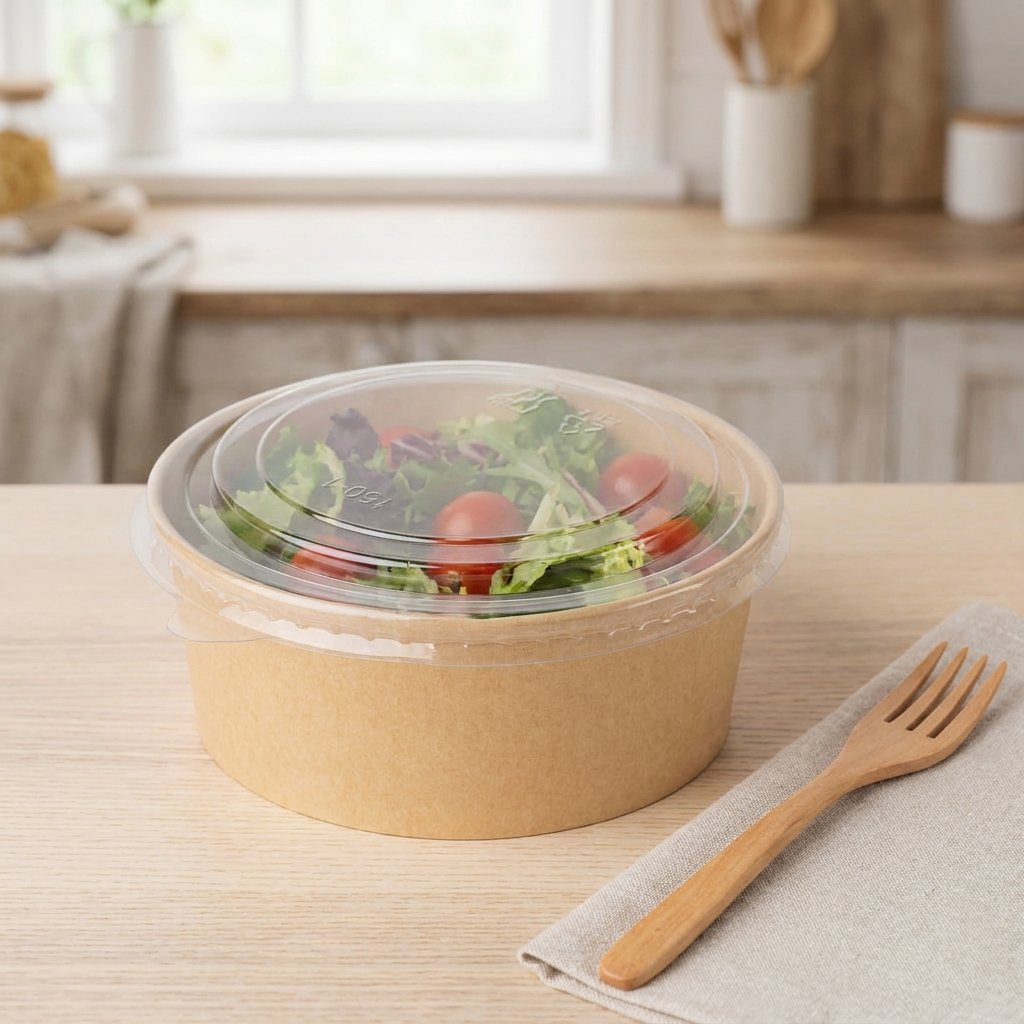 mEP ENSALADERA POLIPAPEL KRAFT PERSONALIZADO 25OZ  (750ML) X UNIDAD
