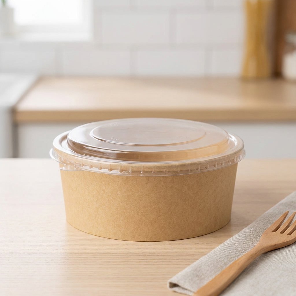 mEP ENSALADERA POLIPAPEL KRAFT PERSONALIZADO 38OZ (1100ML  X UNID.